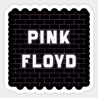 VINTAGE PINK TEXT ART (PINK FLOYD) Sticker